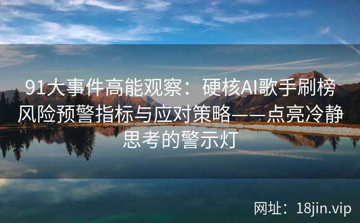 91大事件高能观察：硬核AI歌手刷榜风险预警指标与应对策略——点亮冷静思考的警示灯