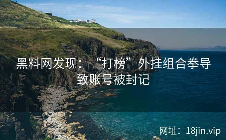 黑料网发现：“打榜”外挂组合拳导致账号被封记