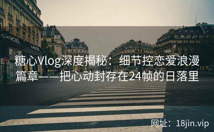 糖心Vlog深度揭秘：细节控恋爱浪漫篇章——把心动封存在24帧的日落里  第2张