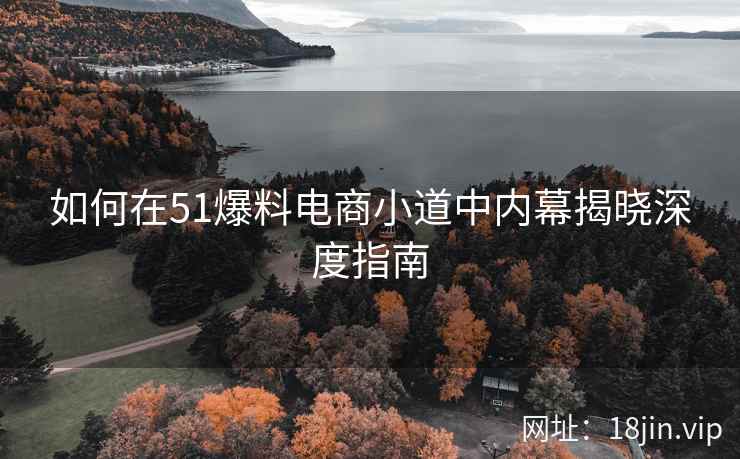 如何在51爆料电商小道中内幕揭晓深度指南