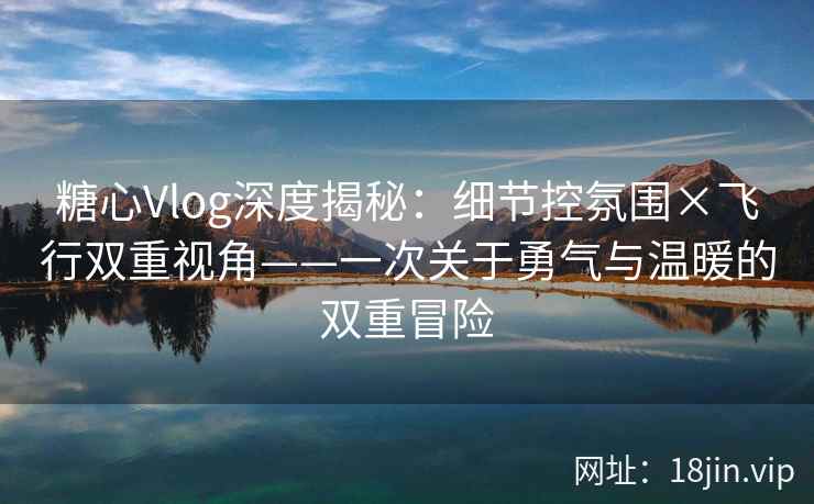 糖心Vlog深度揭秘:细节控氛围×飞行双重视角——一次关于勇气与温暖的双重冒险