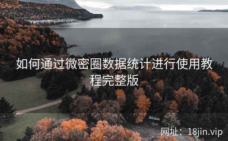 如何通过微密圈数据统计进行使用教程完整版